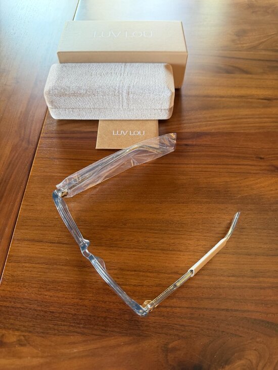 Luv Lou Morgan sunglasses crystal mauve Brand new in case main image 4